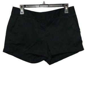 J. Crew Black Chino Broken In Cotton Shorts Size 6